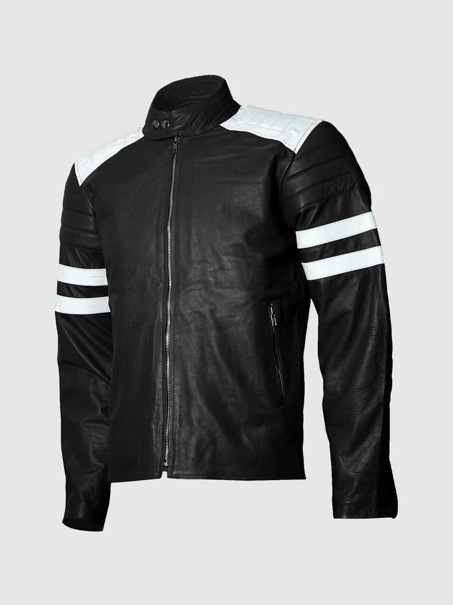 Black & White Leather Jacket